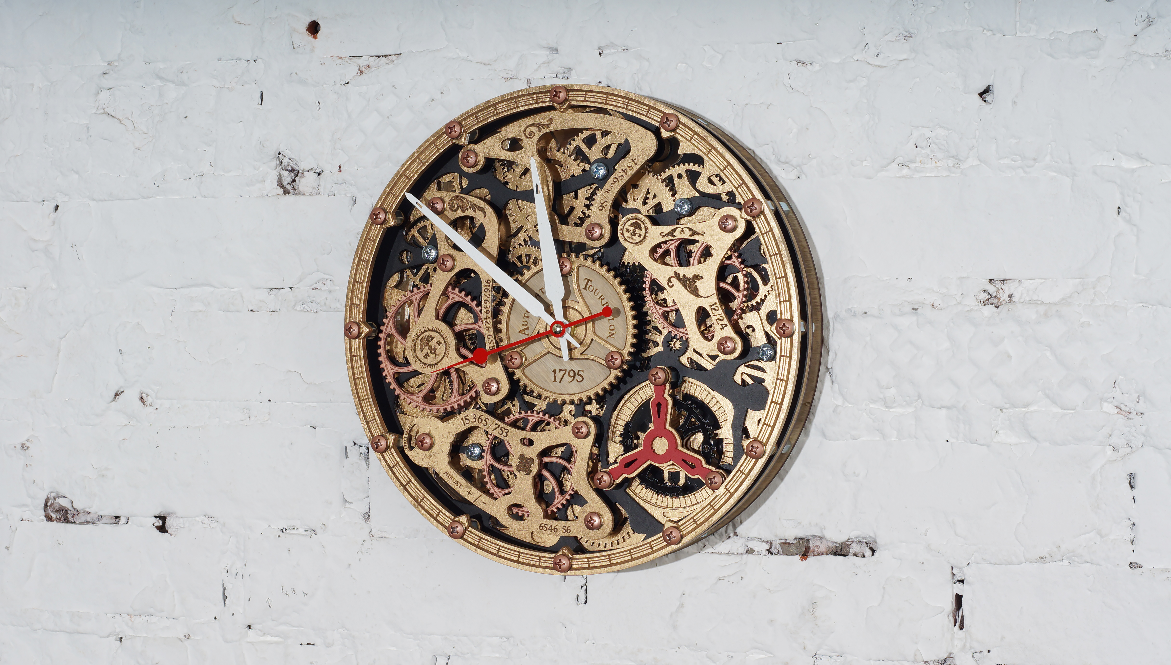 Там часы. Настенные часы с турбийоном. Часы настенные Острожский монастырь.