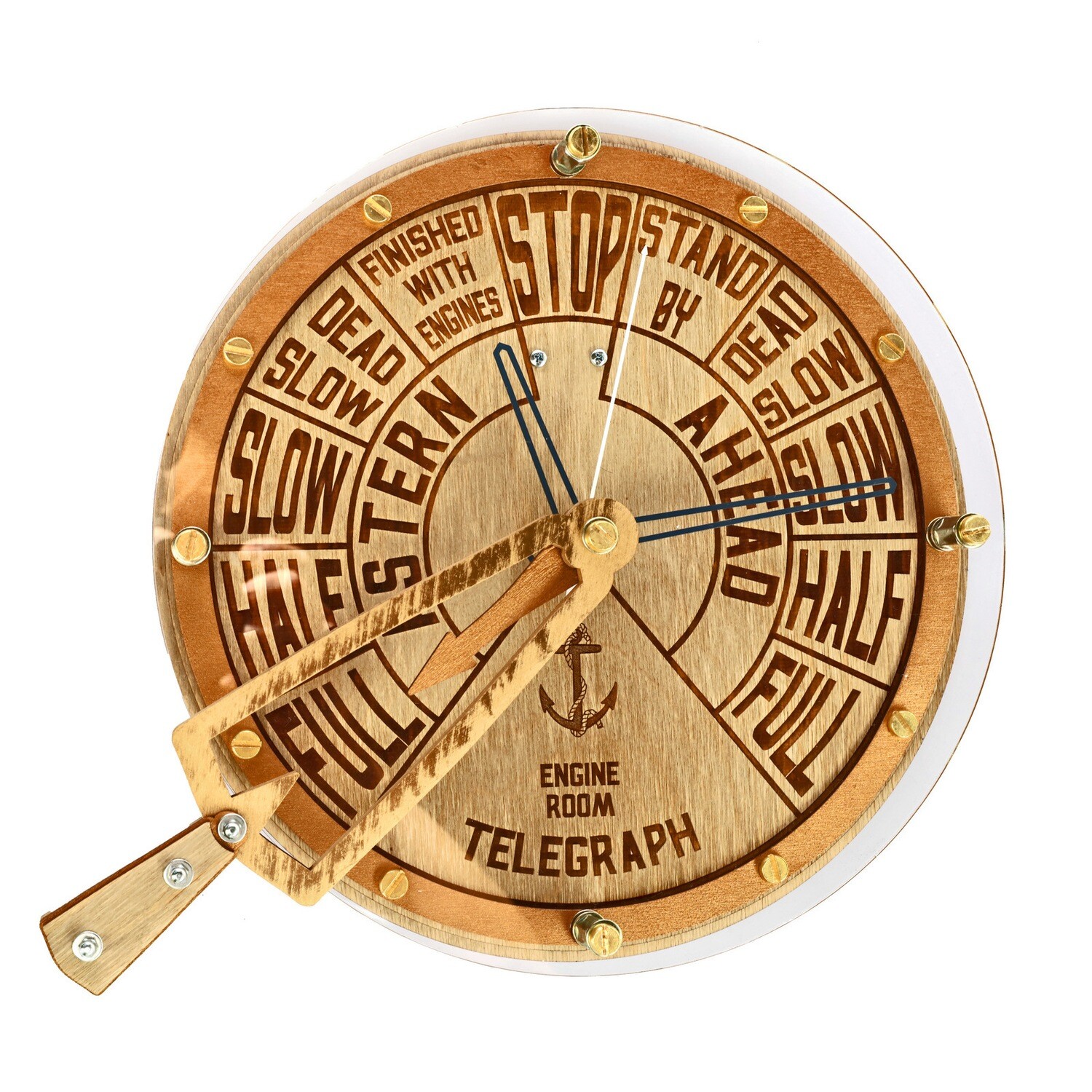 Часы настенные Машинный Телеграф с рукояткой