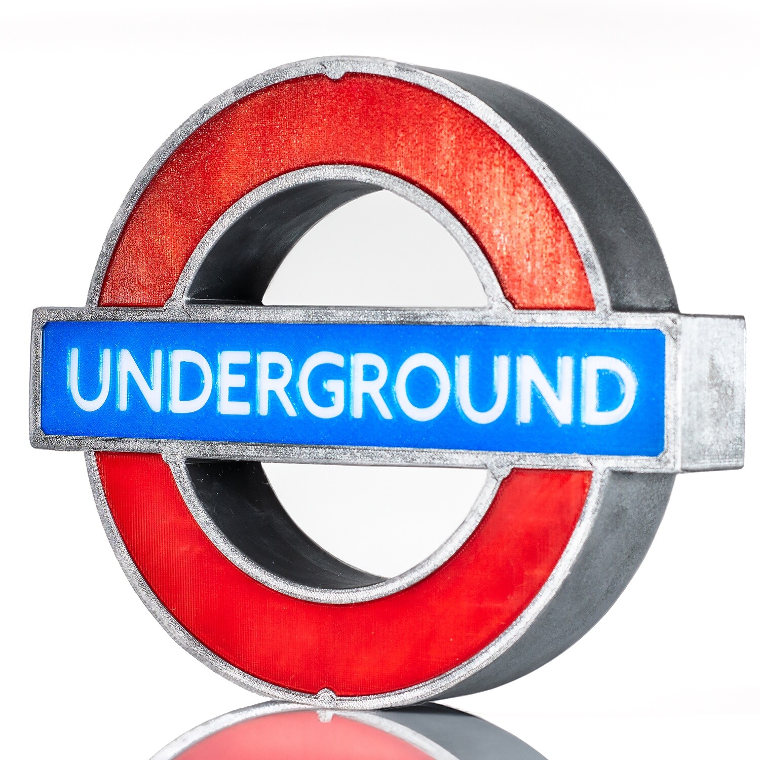 Интерьерный знак лондонского метро UNDERGROUND с подсветкой