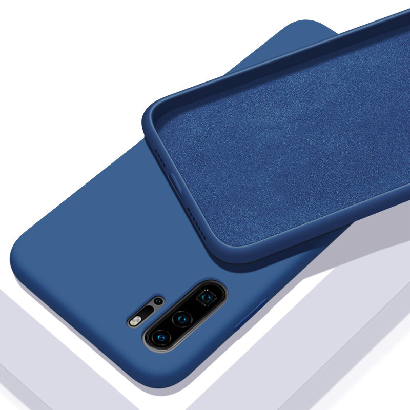 Komass Huawei P30 Pro Liquid Silicone Back Cover, Blue