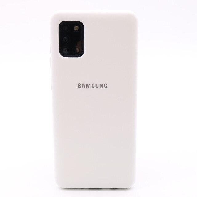 Komass Samsung Galaxy A31 Liquid Silicone Back Cover, Grey