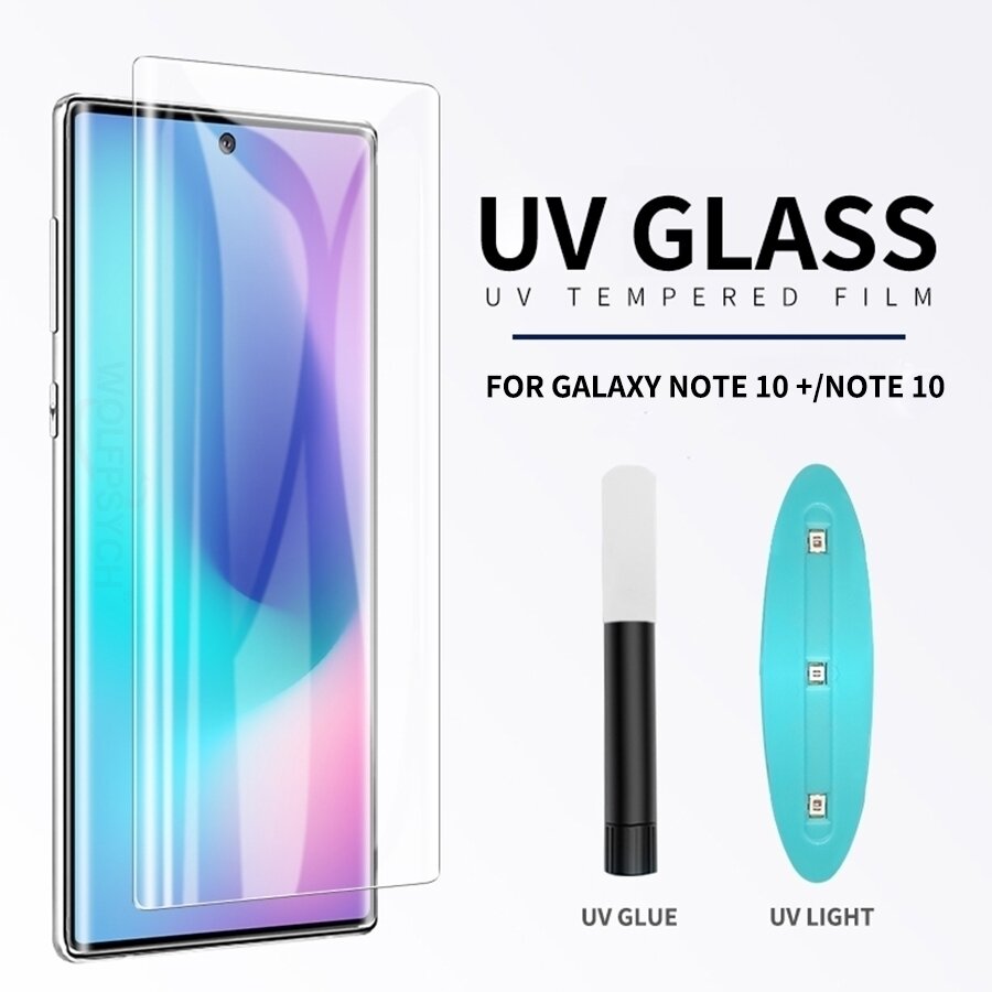 Komass Samsung Galaxy Note 10 Tempered Glass, 3D UV (Screen Protector)