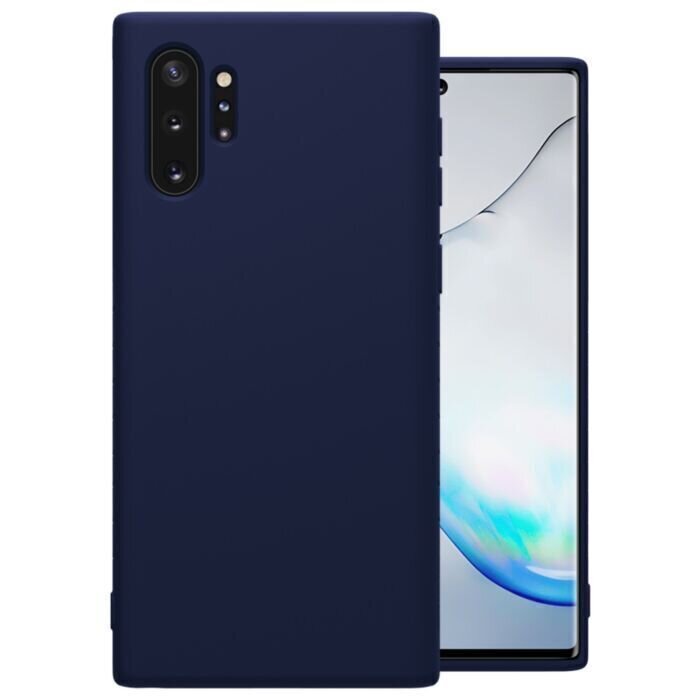 Komass Samsung Galaxy Note 10+ Liquid Silicone Back Cover, Blue