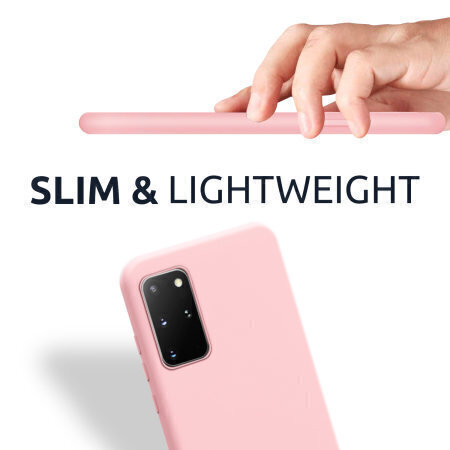 Komass Samsung Galaxy S10 Lite Liquid Silicone Back Cover, Pink