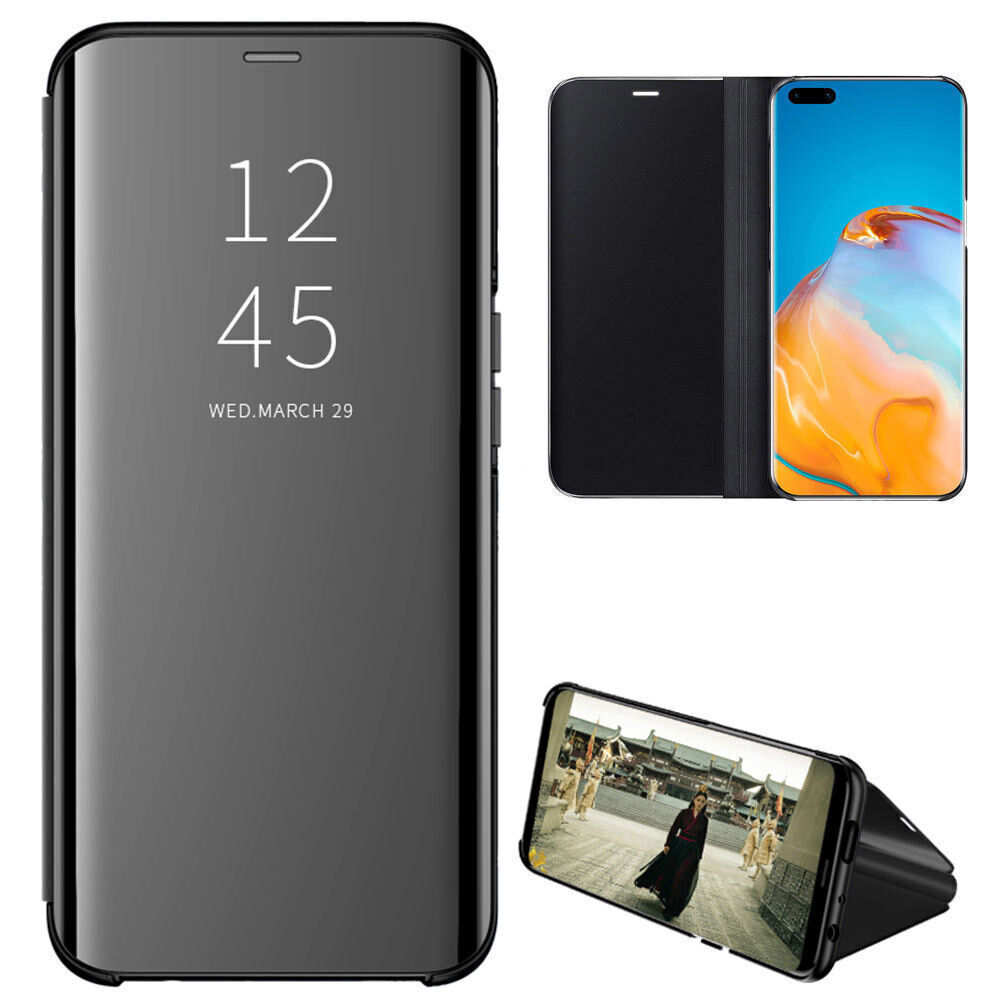Komass Samsung S20 Ultra 5G 6.9" Clear View Standing Cover, Black