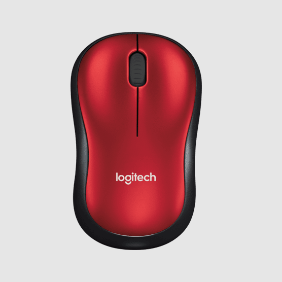 LOGITECH M185 WIRELESS MOUSE RED (3Y)