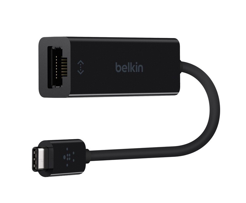 Belkin USB-A to Gigabit Ethernet Adapter (12CM), Black