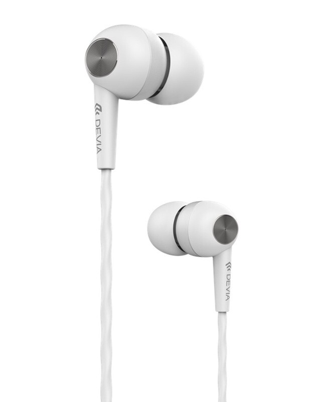 Devia Wired Headset Kintone, White (3.5mm)