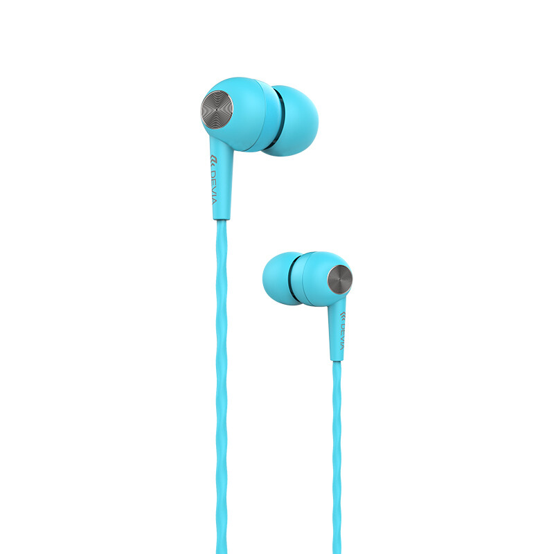 Devia Wired Headset Kintone, Blue (3.5mm)