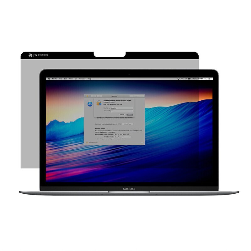 JTLegend MacBook Pro 13" 2018 Magnetic Antiglare Privacy Screen Filter (Screen Protector)