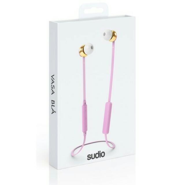 Sudio Vasa Wireless Earphones with Charger, Pink