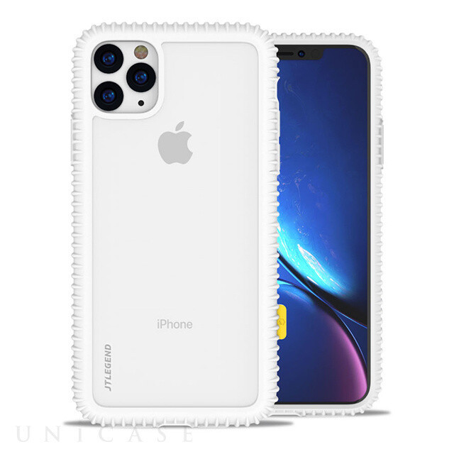 JTLegend iPhone 11 Pro 5.8" Wavyee Case, Cloud White