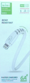 TDG XN USB-A to Lightning Bend Resistant Data Cable 1M, White