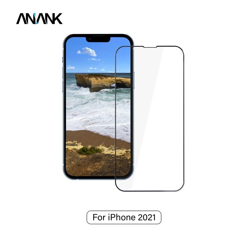 Anank iPhone 13 6.1 2.5D Reinforced Edge Glass, Clear (Screen Protector)