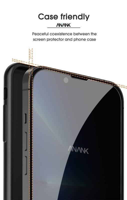 Anank iPhone 13 6.1 2.5D Reinforced Edge Glass, Privacy (Screen Protector)