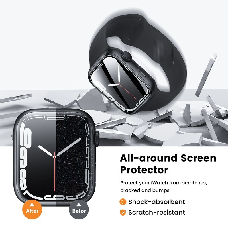 TDG PAP Apple Watch Series 7 (41mm) 9H Hybrid Glass (Screen Protector)