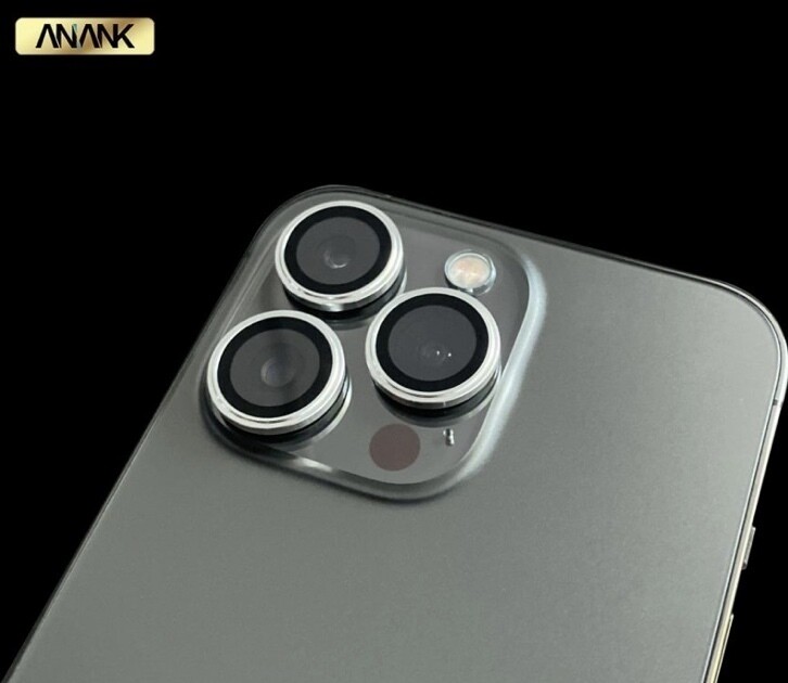 Anank iPhone 13 Pro AR Circle Lens Guard, Silver (Screen Protector)