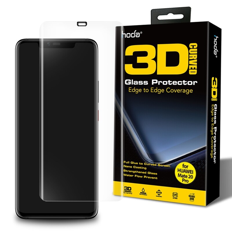 Hoda Huawei Mate 20 Pro Tempered Glass, 3D UV Full Glue Full Coverage (Screen Protector)