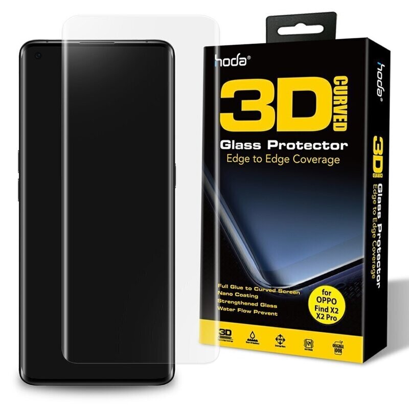 Hoda Oppo X2/X2 Pro Tempered Glass, 3D UV Case Friendly (Screen Protector)