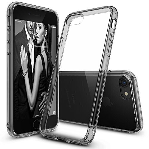 JTL iPhone 7 4.7" Dual Protection Bumper Back Case, Crystal Black
