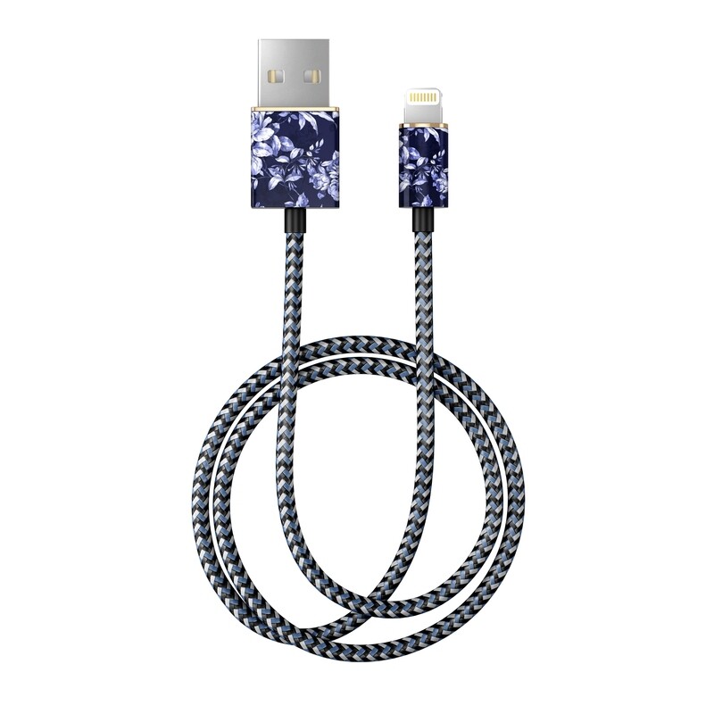 iDeal Of Sweden Fashion Lightning Cable, 2M Sailor Blue Bloom