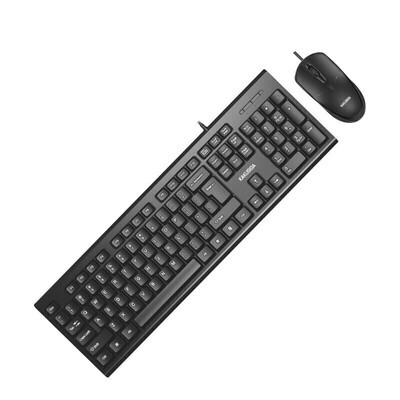 Kaku Usb Wired Keyboard And Mouse Set, Black, KSC-502 MINGJIAN