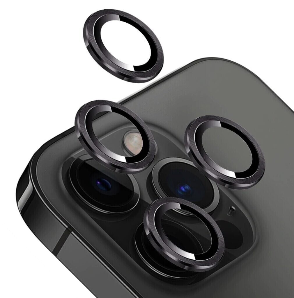 TDG XC iPhone 13 Pro/ 13 Pro Max Lens Protector, Black (Lens Protector)