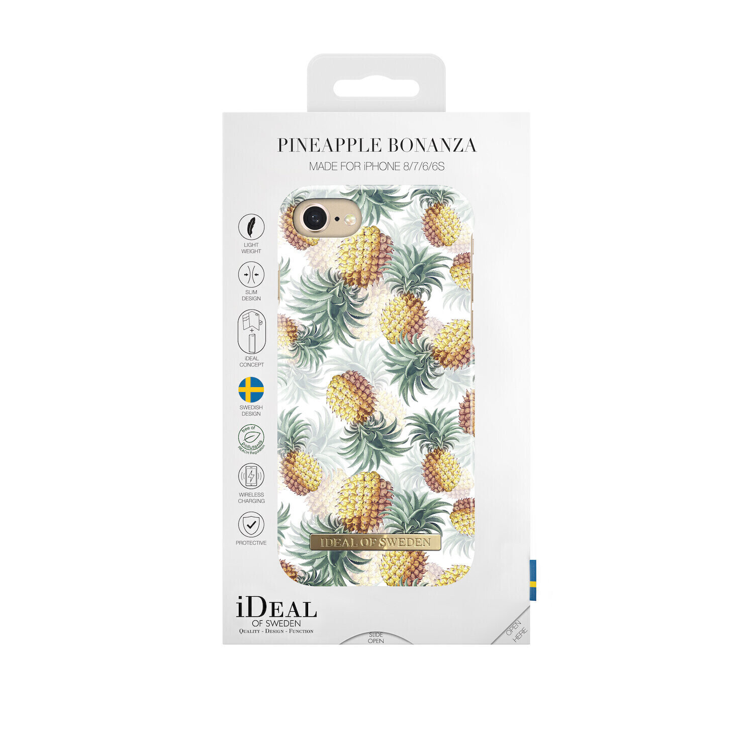 iDeal Of Sweden iPhone 8 4.7" Fashion Case Summer 2018, Pineapple Bonanza