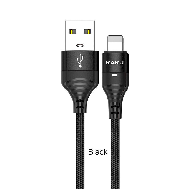 Kaku KSC-327ZHIWEI Intelligent Power Off Charging Data Cable (USB To Lightning) (1.2M), Black