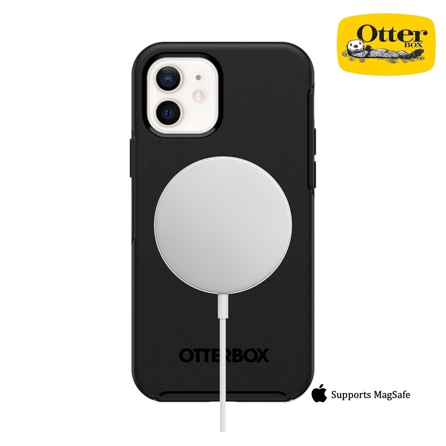 OtterBox iPhone 12 mini 5.4" Symmetry Series+ Case with MagSafe, Black