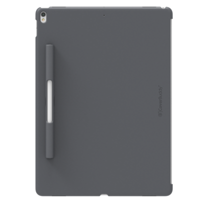SwitchEasy iPad Pro 12.9" (2017) CoverBuddy Back Cover with Pencil Holder, Space Gray (SKY)