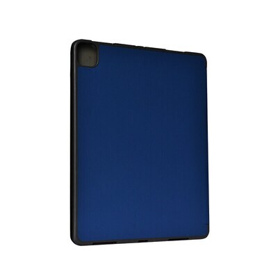 Devia iPad Pro 12.9" (2021~2018) Leather Case with Apple Pencil Slot, Blue
