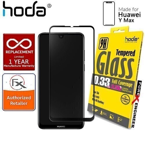Hoda Huawei Y MAX 0.33mm Full Coverage Tempered Glass, Clear