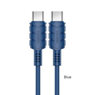 Kaku KSC-710 KUGE Type-C to Type-C Fast Charging Data Cable (1.2M), Blue