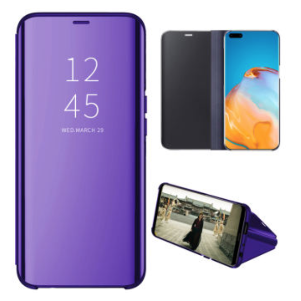 Komass Samsung Galaxy S20 6.2" Clear View Standing Cover, Violet