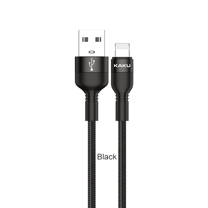 Kaku KSC-431 DAOGE Aluminum Alloy Fast Charging Data Cable (USB To Lightning) (1.2M), Black
