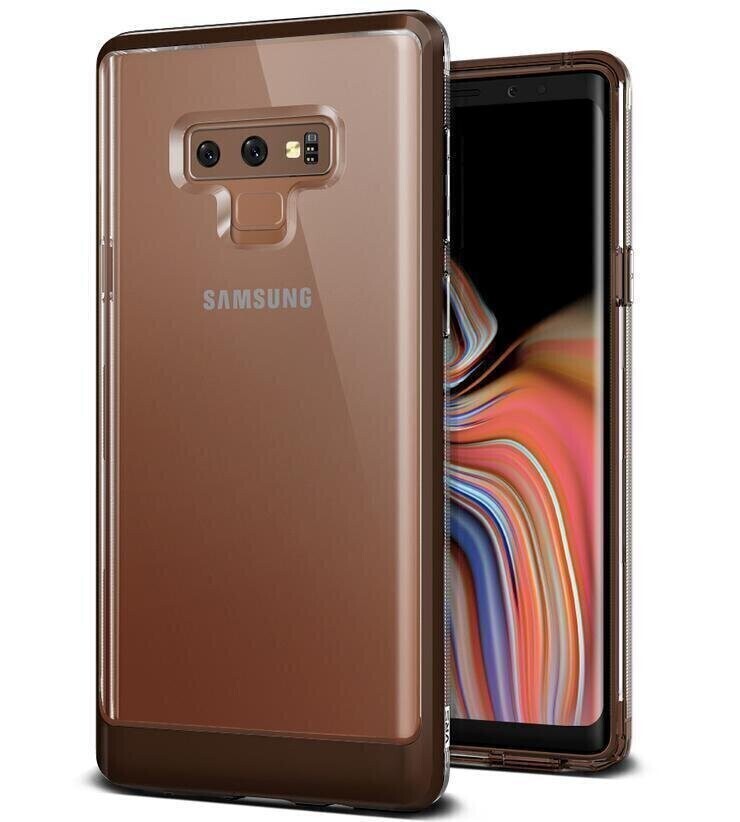 VRS Design Samsung Galaxy Note 9 Crystal Bumper TPU PlusPC, Brown