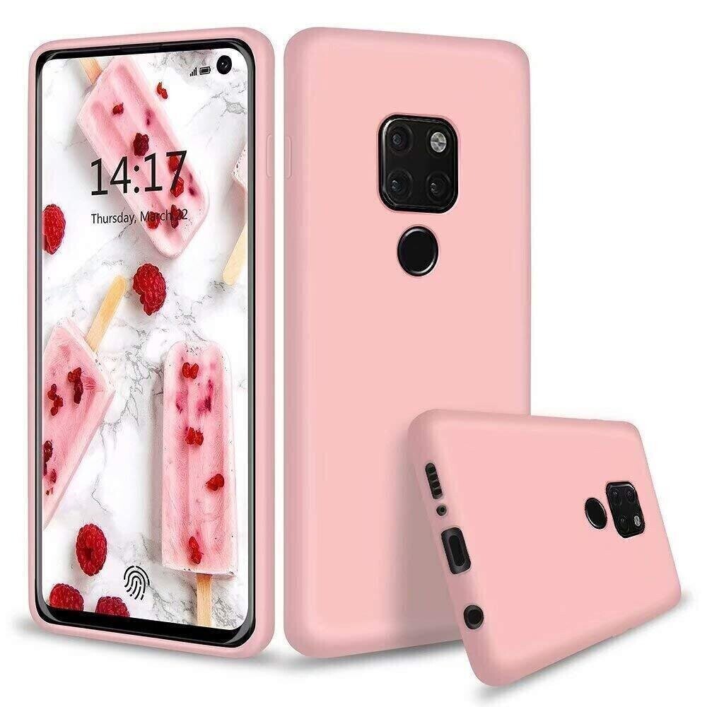 Komass Huawei Mate 20 Pro Liquid Silicone Back Cover, Pink