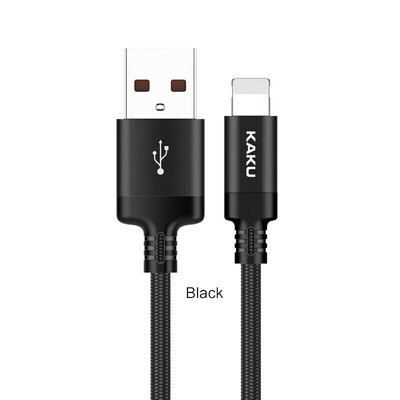Kaku KSC-283 FENGCHI Charging Data Cable (USB To Lightning) (1M), Black