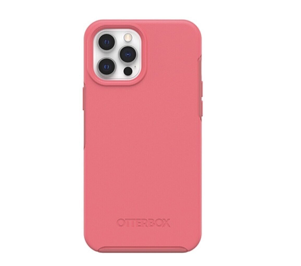 OtterBox iPhone 12 Pro Max Symmetry Series+ Case with MagSafe, Tea Petal (Pink/Rose)