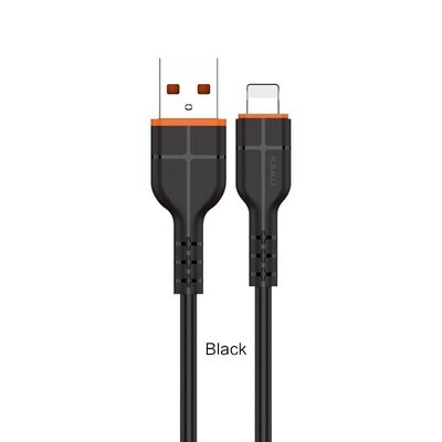 Kaku Charging Data Cable (USB To Lightning) (3M), Black