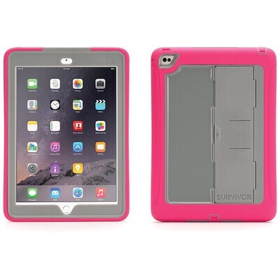 Griffin iPad Pro 9.7" Survivor Slim, Honeysuckle/Mineral Gray (GB41876)