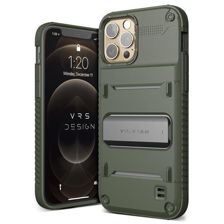 VRS Design iPhone 12 Pro Max 6.7" Quickstand, Black/Bronze