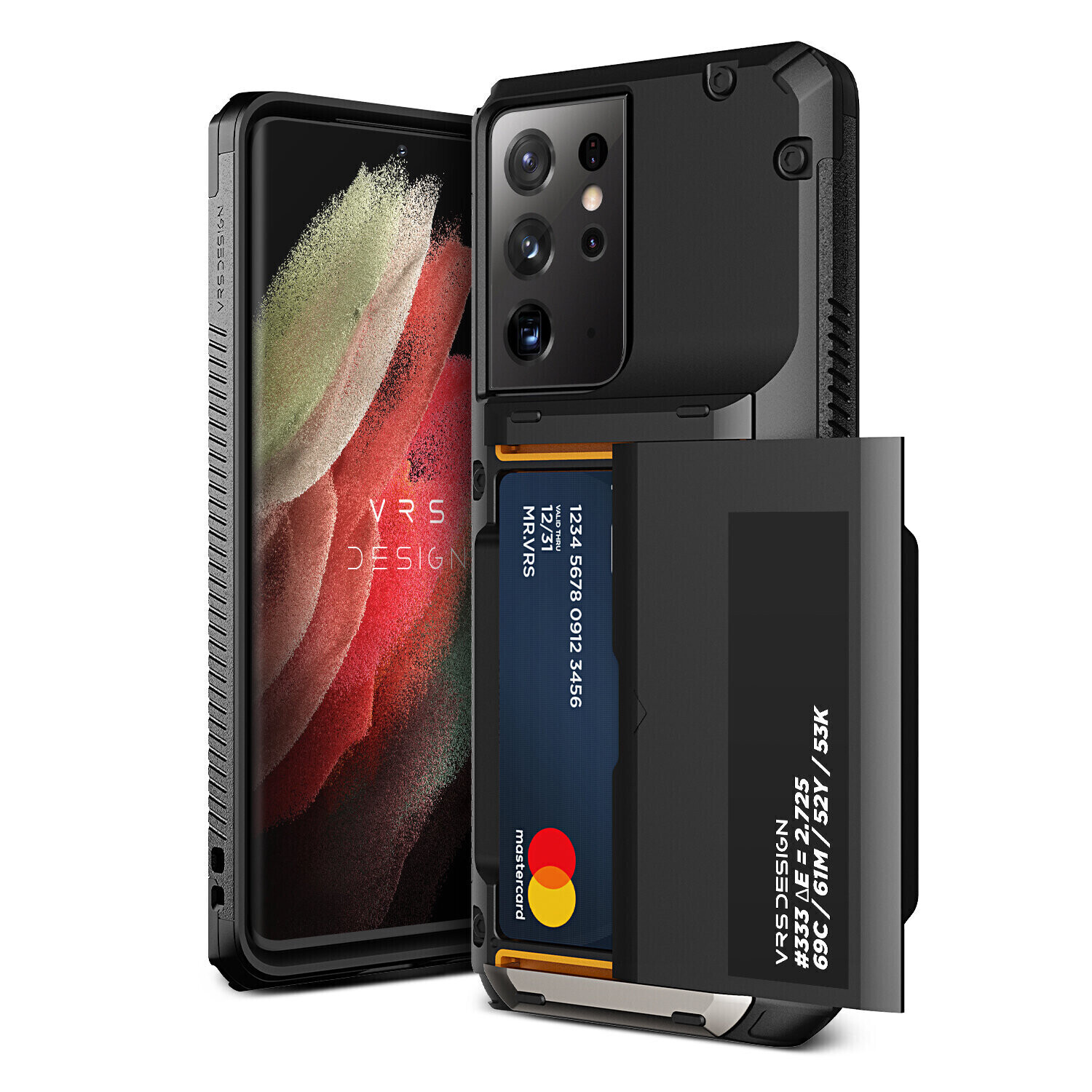 VRS Design Samsung Galaxy S21 Ultra 5G 6.8" Damda Glide Pro, Black Label