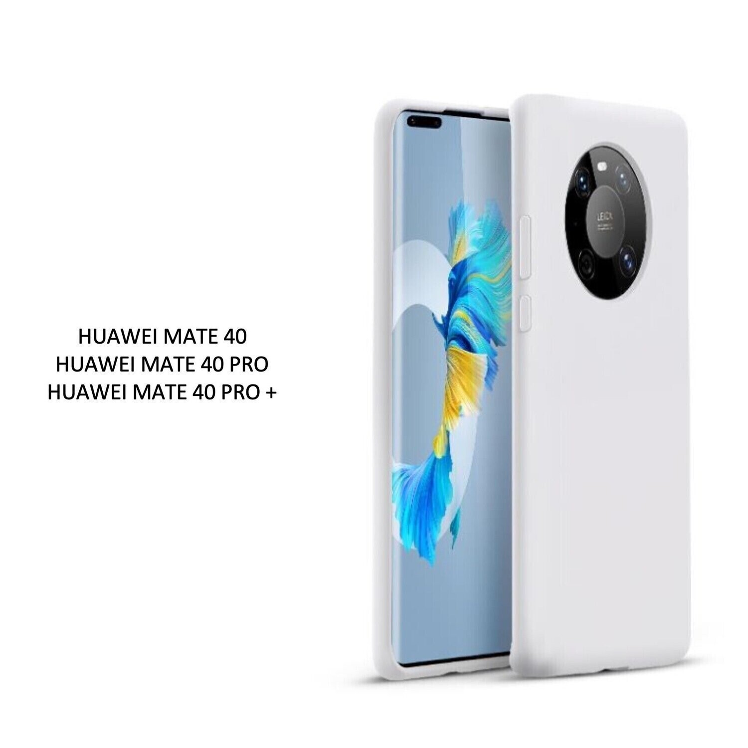 Komass Huawei Mate 40 Pro Liquid Silicone Back Cover, Grey