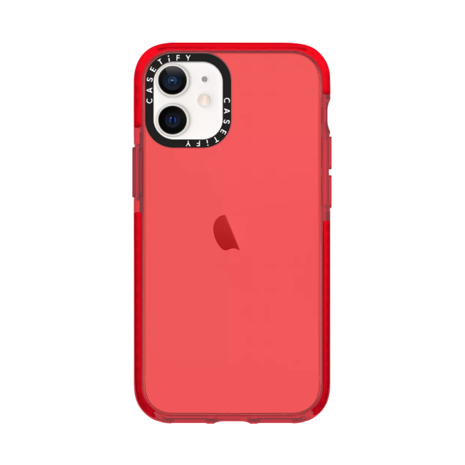 Casetify iPhone 12 mini 5.4" Impact Case, Red