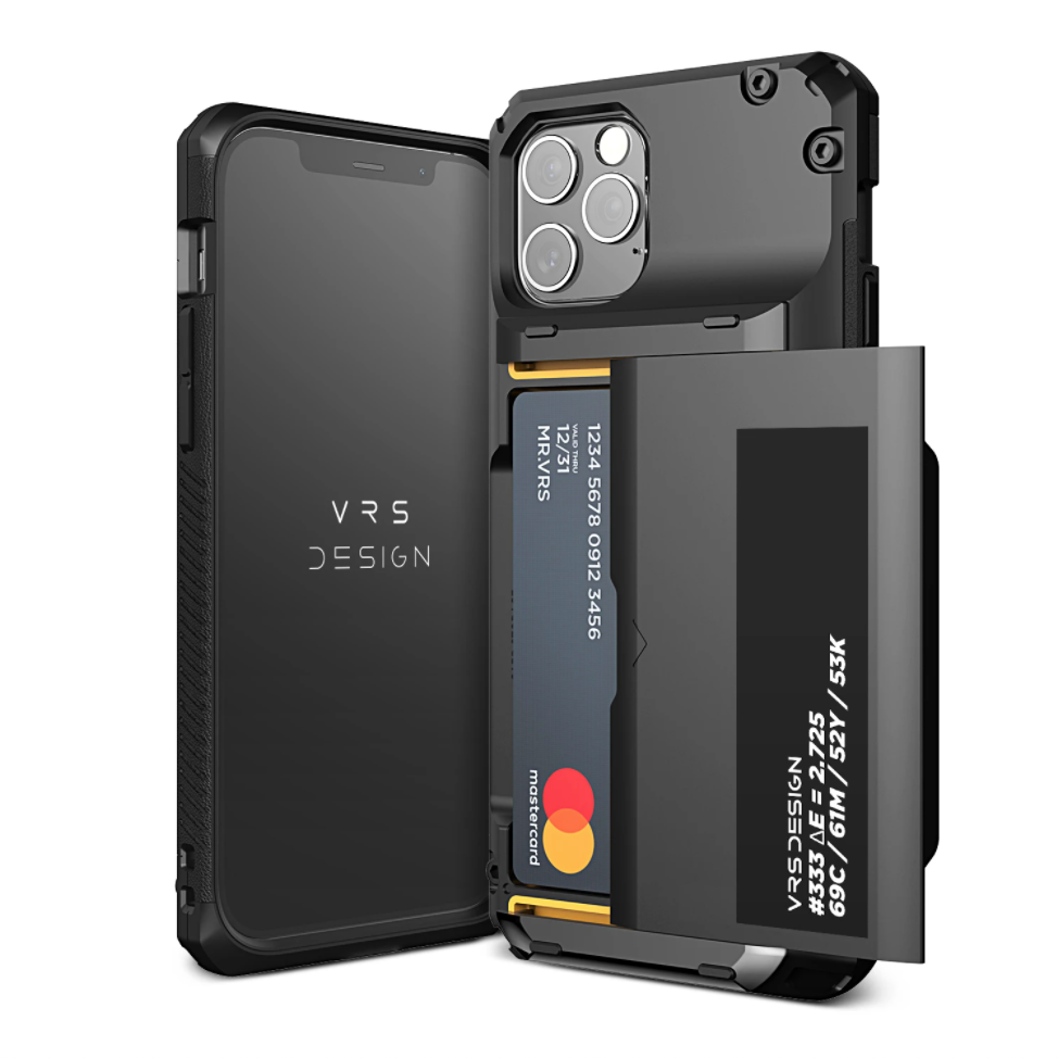 VRS Design iPhone 12 / iPhone 12 Pro 6.1" Quickstand, Black/Bronze
