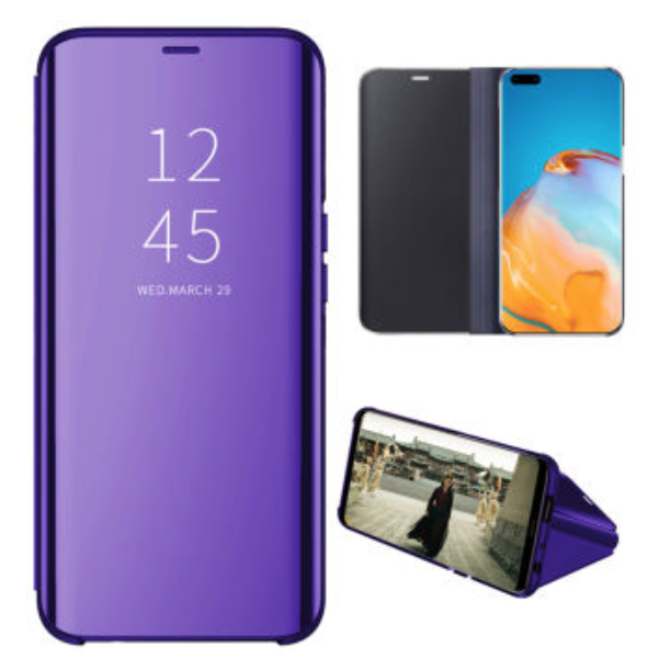 Komass Samsung Galaxy Note20 5G Clear View Standing Cover, Violet