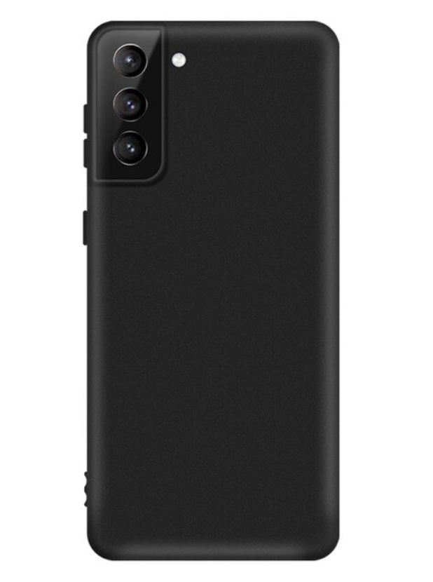 Komass Samsung Galaxy S21+ 5G 6.7" Liquid Silicone Back Cover, Black