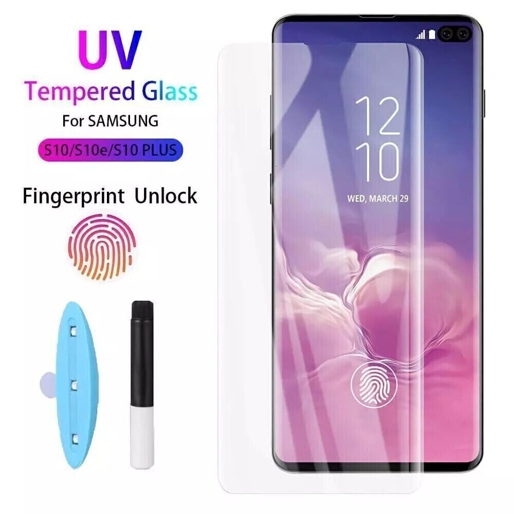 Komass Samsung Galaxy S10+ Tempered Glass, 3D UV (Screen Protector)